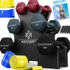 Kesser Hantel-Set Kurzhantel 1-5 kg grau/pink/schwarz