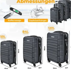 Kesser Koffer-Set 3-tlg. grau