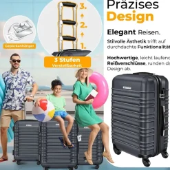 Kesser Koffer-Set 3-tlg. grau