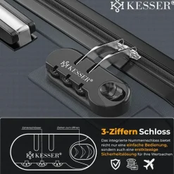 Kesser Koffer-Set 4-tlg. grau