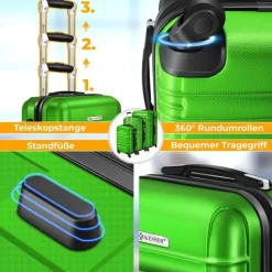 Kesser Koffer-Set 3-tlg. grün
