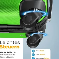 Kesser Koffer-Set 3-tlg. grün