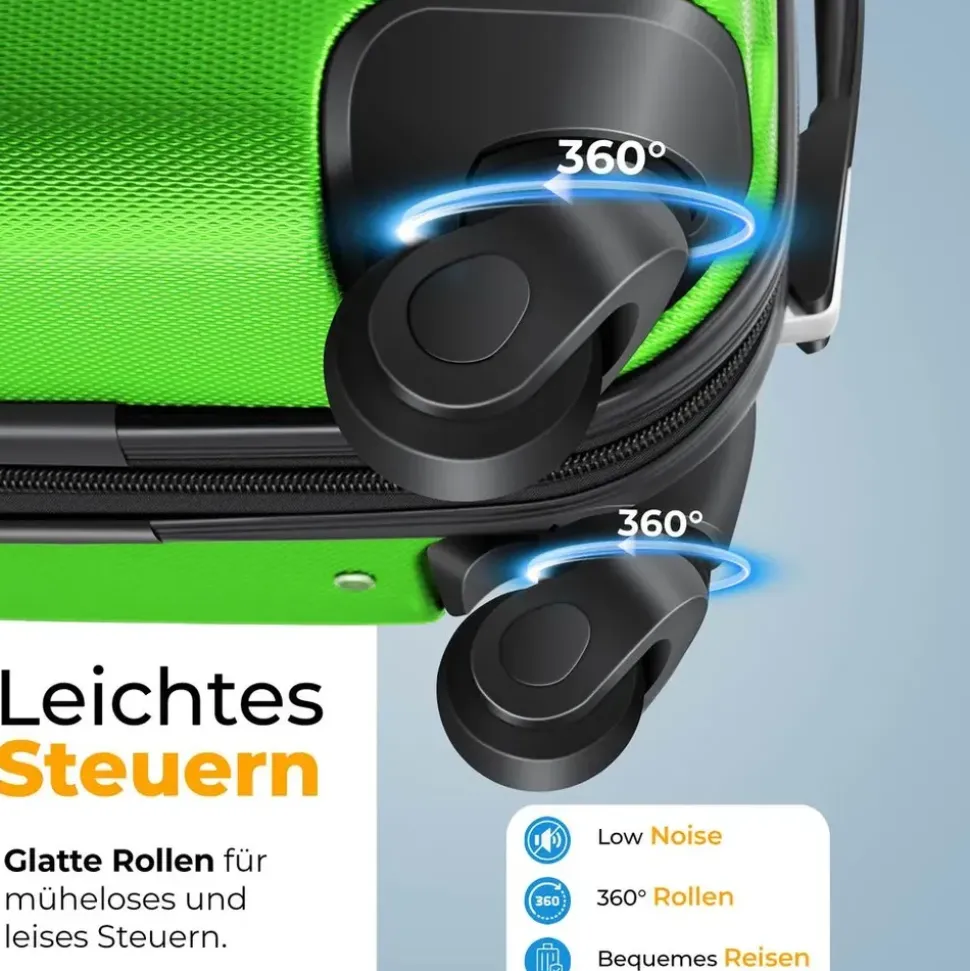 Kesser Koffer-Set 3-tlg. grün