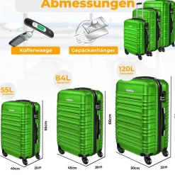 Kesser Koffer-Set 3-tlg. grün