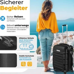 Kesser Koffer-Set 4-tlg. schwarz