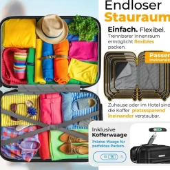 Kesser Koffer-Set 4-tlg. schwarz