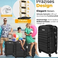 Kesser Koffer-Set 4-tlg. schwarz