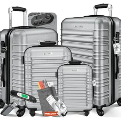 Kesser Koffer-Set 4-tlg. silber/kunststoff