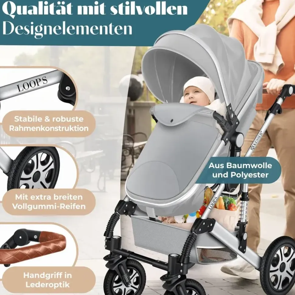 Kesser Loops 3 in 1 grau/silber