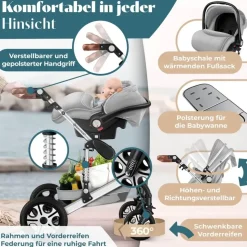 Kesser Loops 3 in 1 grau/silber