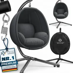 Kesser Luxe Hängesessel Anthrazit