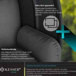 Kesser Luxe Hängesessel Anthrazit