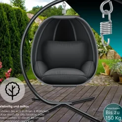 Kesser Luxe Hängesessel Anthrazit