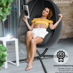 Kesser Luxe Hängesessel Anthrazit