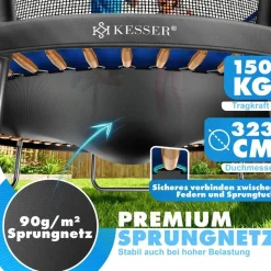 Kesser Trampolin Outdoor 366 cm Blau