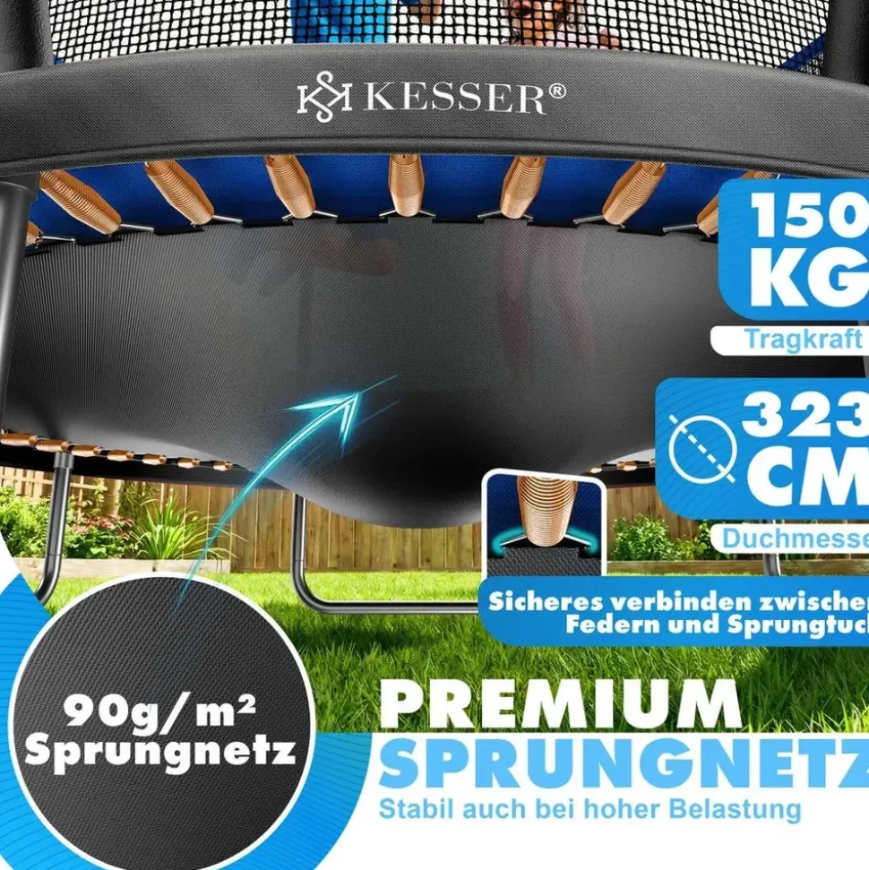 Kesser Trampolin Outdoor 366 cm Blau
