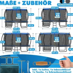 Kesser Trampolin Outdoor 366 cm Blau