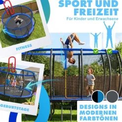 Kesser Trampolin Outdoor 366 cm Blau