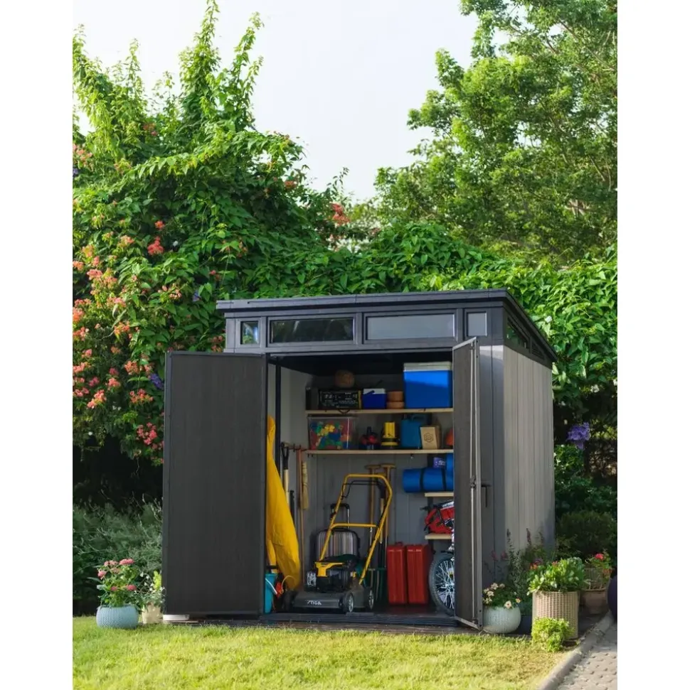 KETER Artisan Geräteschuppen 7 x 7 2,14 x 2,18 m grau/anthrazit