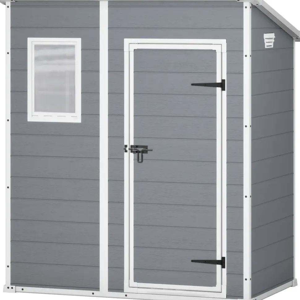 KETER Manor Pent 6x4 1,84 x 1,11 m grau/weiß