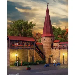Kibri Stadtmauer mit Rundturm in Weil 38915 H0