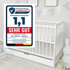 Kids Collective Babybett Weiß 60 x 120 cm