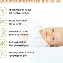 Kids Collective Kinderbett Weiß 70 x 140 cm