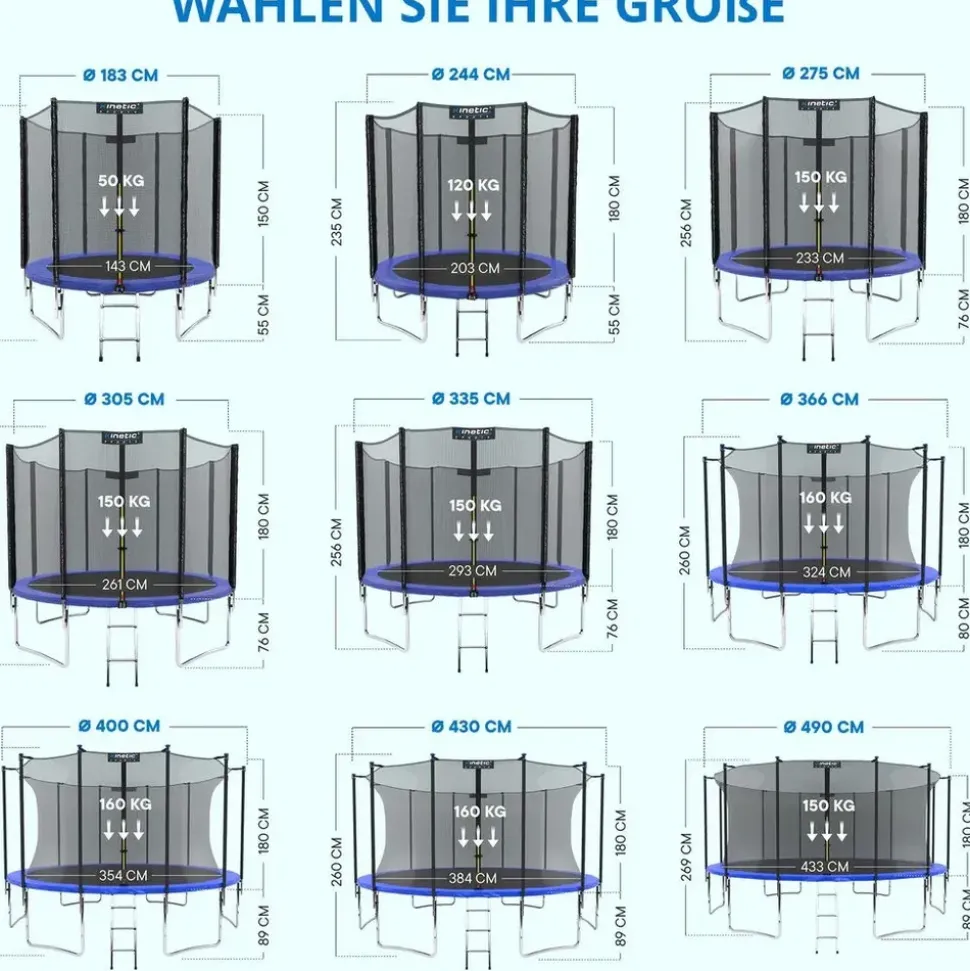 Kinetic Sports Trampolin Outdoor Salto