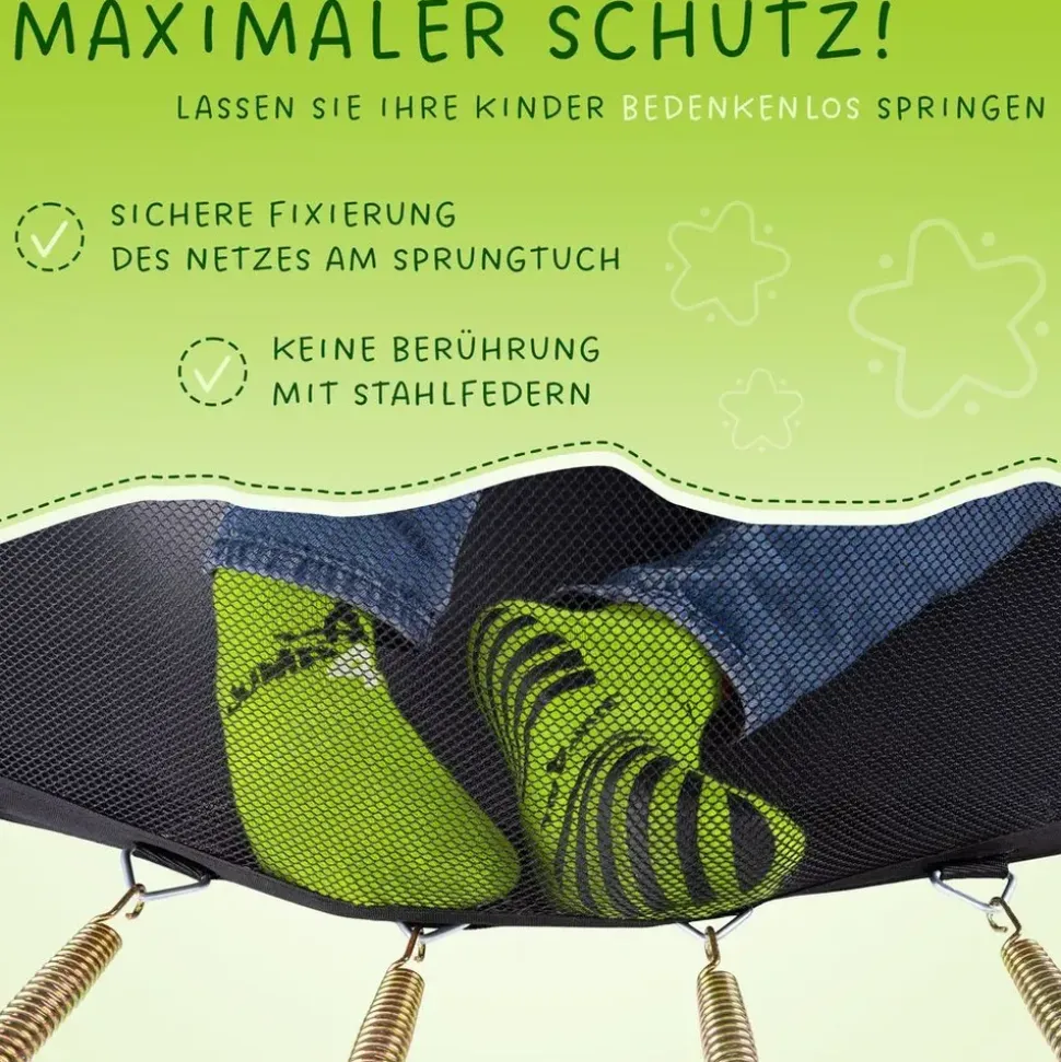 Kinetic Sports Ultimate Pro 305 cm inkl. Sicherheitsnetz schwarz