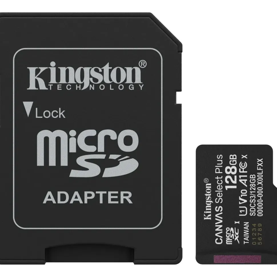 Kingston Canvas Select Plus - Flash-Speicherkarte - 128 GB microSDXC UHS-I U1,
