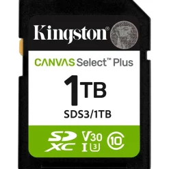 Kingston Canvas Select Plus Gen3 150MB/s C10 UHS-I U3 V30