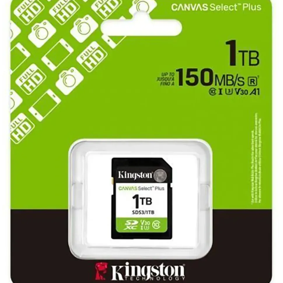 Kingston Canvas Select Plus Gen3 150MB/s C10 UHS-I U3 V30