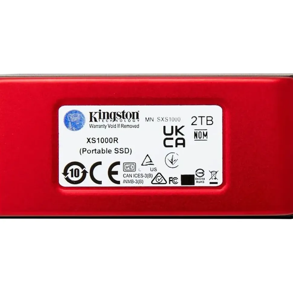 Kingston XS1000 2 TB USB 3,2 Gen 2 Rot SXS1000R/2000G