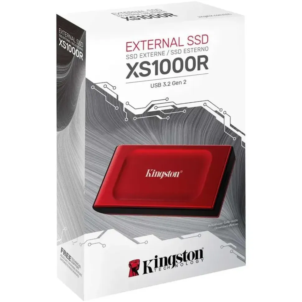 Kingston XS1000 2 TB USB 3,2 Gen 2 Rot SXS1000R/2000G