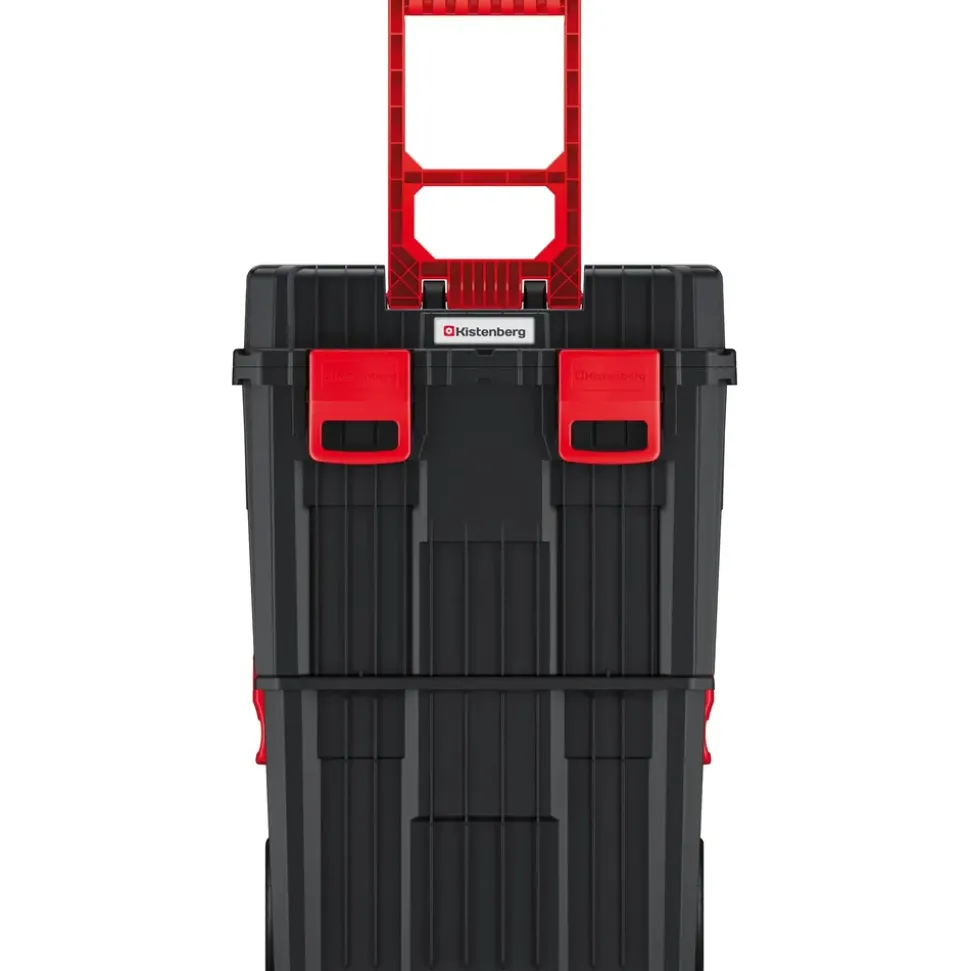 Kistenberg Werkzeugtrolley 2 in 1 rot|schwarz 45 x 36 x 64 cm