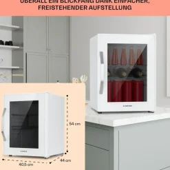 Klarstein Beersafe M Getränkekühlschrank (33 l, 540 mm hoch, Quartz)