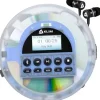 Klim Nomad Transparent – Neuheit – tragbarer CD-Player – integrierter Akku mit langer Lebensdauer – Kopfhörer KLIM Fusion, MP3, CD, TF-Player, tragbares Mini-Radio, Bluetooth – für das Auto
