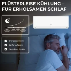 Kältebringer R290 Split-Klimaanlage 12.000 BTU (3,7kW) mit Wandhalterung
