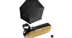 Knirps X1 Super Mini Taschenschirm 2Glam mit ecorepel-Technologie - gold