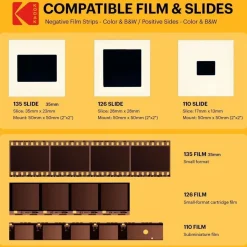 Kodak Slide N SCAN Diascanner, Negativscanner 4320 x 3252 Display, USB-Stromversorgung