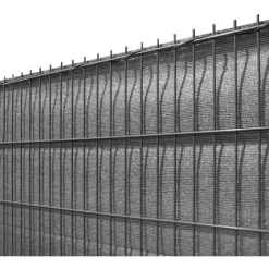 Koll Living Doppelstabmattenzaun 500 x 100 cm Schwarz/Metall