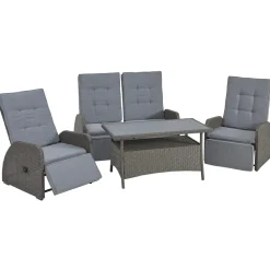 Konifera Vigo Gartenlounge-Set 8-tlg. grau