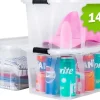 konzept Aufbewahrungsbox 14 l 3-tlg. transparent