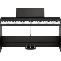 Korg B2+SP Digitalpiano mit 88 Gewichteten Tasten und Ständer und Pedalen - Schwarz