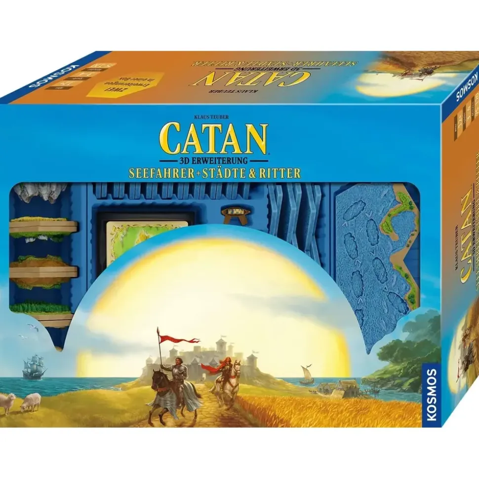 Kosmos Catan - Erweiterungen Seefahrer + Städte & Ritter 3D