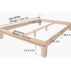 Krok Wood Jana 180 x 200 cm Buche