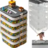 Kruzzel Stapelbox 35 l 4-tlg. transparent