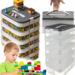 Kruzzel Stapelbox 35 l 4-tlg. transparent