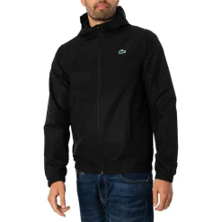 Lacoste Water-Repellent Sport Track Jacket schwarz L