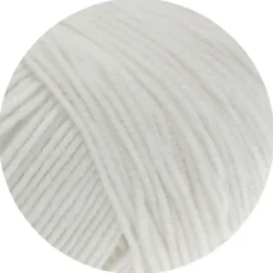 Lana Grossa Häkelwolle Cool Wool Weiß 50 g